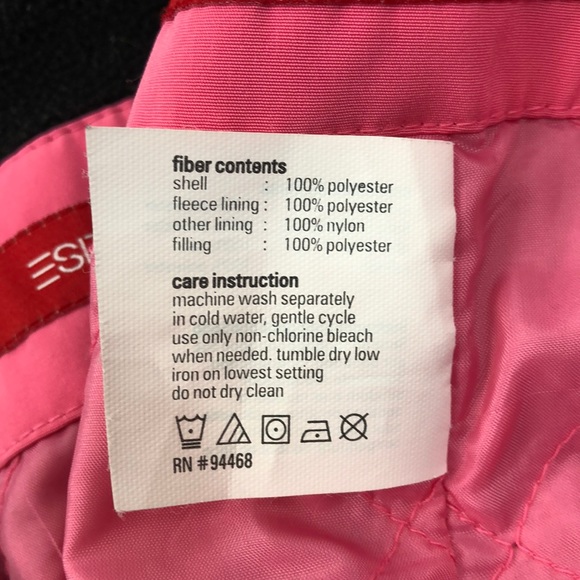 Esprit Pink Lined Button Front Mid Length Coat - Picture 6 of 6